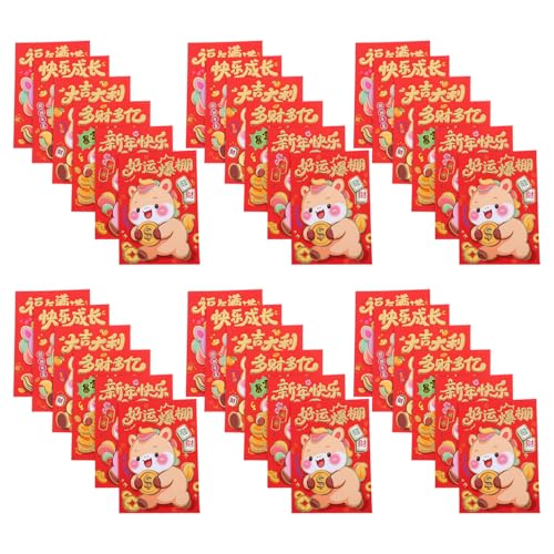 HOMSFOU 120 Stück Rotes Umschläge mit Cartoon Pferd Design Traditionelle Chinesische Hong Bao Geldumschläge für Frühlingsfest Glücksumschläge Umschläge mit Dicker Papierqualität Festliche HOMSFOU 120 Stück Rotes Umschläge mit Cartoon Pferd Design Traditionelle Chinesische Hong Bao Geldumschläge für Frühlingsfest Glücksumschläge Umschläge mit Dicker Papierqualität Festliche von HOMSFOU