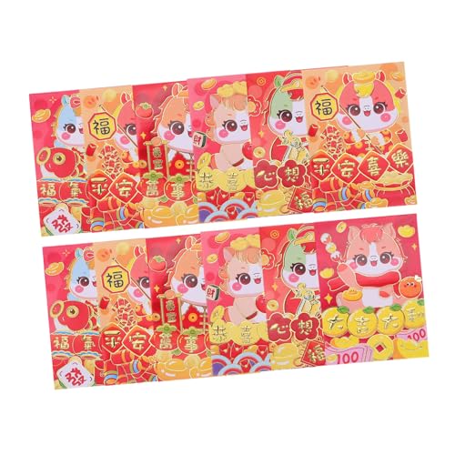 HOMSFOU 120 Stück Teiliges Chinesische Neujahrsumschläge Pferdejahr Karton Pferd Design Rote Glücksgeldumschläge für Frühlingsfest Hochzeit Familie Freunde HOMSFOU 120 Stück Teiliges Chinesische Neujahrsumschläge Pferdejahr Karton Pferd Design Rote Glücksgeldumschläge für Frühlingsfest Hochzeit Familie Freunde von HOMSFOU