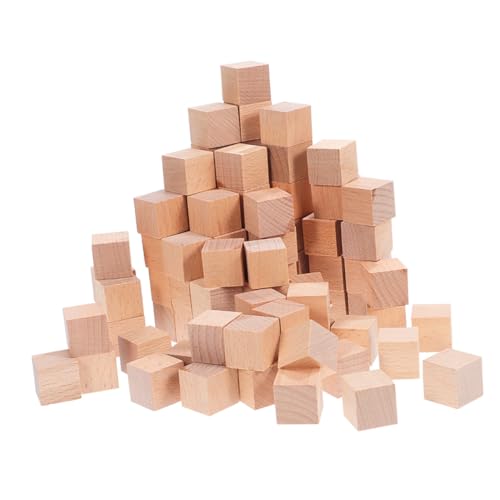 HOMSFOU 120 Stück Teiliges Natürliche Unbehandelte Holzklötze Quadratische Bastelwürfel für DIY Holzbausteine Eltern-junge Mädchen-interaktion HOMSFOU 120 Stück Teiliges Natürliche Unbehandelte Holzklötze Quadratische Bastelwürfel für DIY Holzbausteine Eltern-junge Mädchen-interaktion von HOMSFOU
