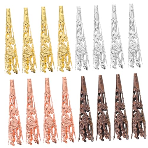 HOMSFOU 120 Stück Trompetenblüten Bead Caps für Schmuckherstellung Perlenkappen für Armbänder und Ohrringe Stabiler Metallmaterial Diy Schmuckzubehör von HOMSFOU
