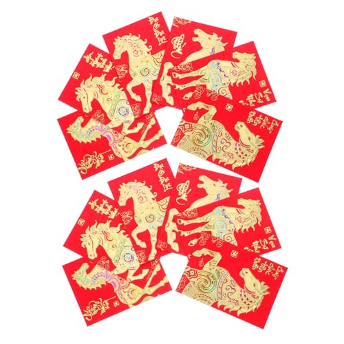 HOMSFOU 120 Stück Vietnamesische Rote Umschläge Pferdejahr Kleine Rote Briefumschläge Lunar Neujahr Glücksgeldumschläge Frühlingsfest Dekorationen Traditionelle Papierumschläge HOMSFOU 120 Stück Vietnamesische Rote Umschläge Pferdejahr Kleine Rote Briefumschläge Lunar Neujahr Glücksgeldumschläge Frühlingsfest Dekorationen Traditionelle Papierumschläge von HOMSFOU