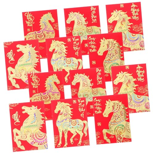 HOMSFOU 120 Stück Vietnamesische rote Umschläge für das Jahr des Pferdes rote paket des neuen jahres Kreatives Neujahrsumschlag Chinesische Umschläge Chinesische Geldumschläge Papier HOMSFOU 120 Stück Vietnamesische rote Umschläge für das Jahr des Pferdes rote paket des neuen jahres Kreatives Neujahrsumschlag Chinesische Umschläge Chinesische Geldumschläge Papier von HOMSFOU