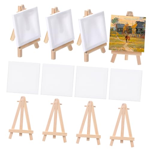 HOMSFOU 12Sätze Mini Holz Malerei Staffelei für Malerei Kunsthandwerk und Anfänger und Kunsthobbys von HOMSFOU
