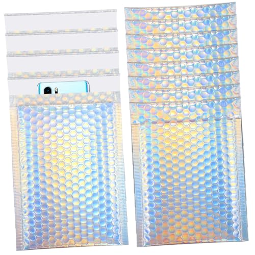 HOMSFOU 12Stücke Bubble Versandtaschen Selbstklebende Blasenumschläge für Sicheren Versand und Praktisch mit Hervorragender Dämpfung und Versiegelungsleistung HOMSFOU 12Stücke Bubble Versandtaschen Selbstklebende Blasenumschläge für Sicheren Versand und Praktisch mit Hervorragender Dämpfung und Versiegelungsleistung von HOMSFOU