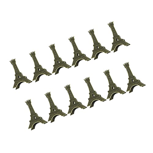 HOMSFOU 12Stücke Eiffelturm Kartenhalter Metall Memo Clips für Visitenkarten Fotos Kreatives Design für Hochzeiten Geburtstage und Feiern von HOMSFOU