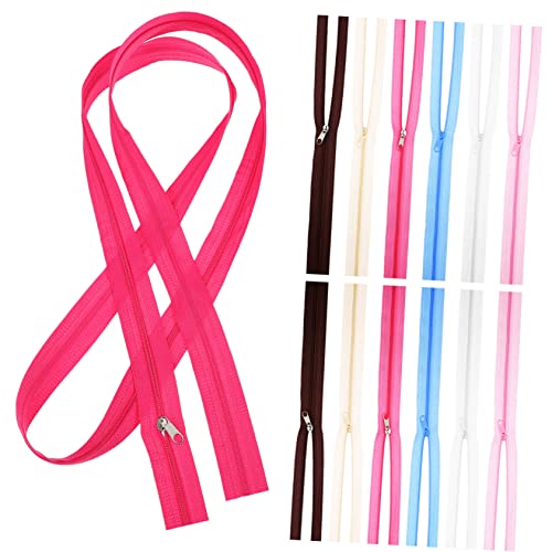 HOMSFOU 12Stücke Nylon Reißverschlüsse Lebhaften Farben für DIY Nähprojekte Kleidung und Handwerk Einfach zu Bedienen und Versteckt für Gestaltung von Jacken von HOMSFOU