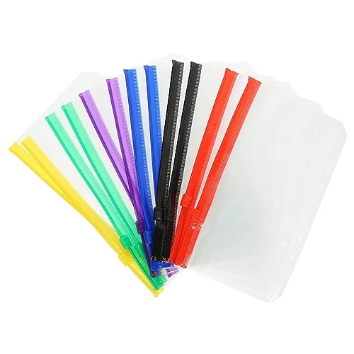 HOMSFOU 12Stücke Reißverschlusstaschen Wiederverwendbare Dokumententasche mit Ring Bindung für Scrapbooking Organisation Praktische Aufbewahrung für Stifte Notizen HOMSFOU 12Stücke Reißverschlusstaschen Wiederverwendbare Dokumententasche mit Ring Bindung für Scrapbooking Organisation Praktische Aufbewahrung für Stifte Notizen von HOMSFOU