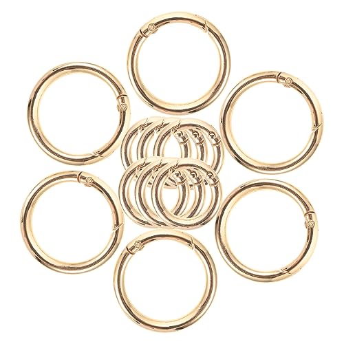 HOMSFOU 12Stücke Runde Federringe DIY Schlüsselanhänger Ringe Robuste Karabiner für Taschen Rucksäcke und Bastelbedarf HOMSFOU 12Stücke Runde Federringe DIY Schlüsselanhänger Ringe Robuste Karabiner für Taschen Rucksäcke und Bastelbedarf von HOMSFOU