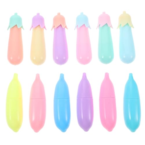HOMSFOU 12Stücke Teiliges Fluoreszierende Marker Cartoon Design Highlighter Für Schule Und Büro Praktische Und Süße Textmarker Verschiedenen HOMSFOU 12Stücke Teiliges Fluoreszierende Marker Cartoon Design Highlighter Für Schule Und Büro Praktische Und Süße Textmarker Verschiedenen von HOMSFOU