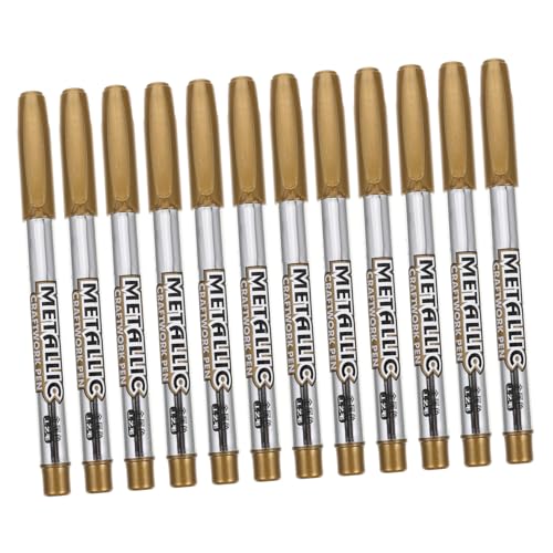HOMSFOU 12Stücke Teiliges Metallic Marker Zeichenmarkierungsstifte für Projekte für Schreiben Skizzieren und Scrapbooking Verschiedenen Materialien HOMSFOU 12Stücke Teiliges Metallic Marker Zeichenmarkierungsstifte für Projekte für Schreiben Skizzieren und Scrapbooking Verschiedenen Materialien von HOMSFOU