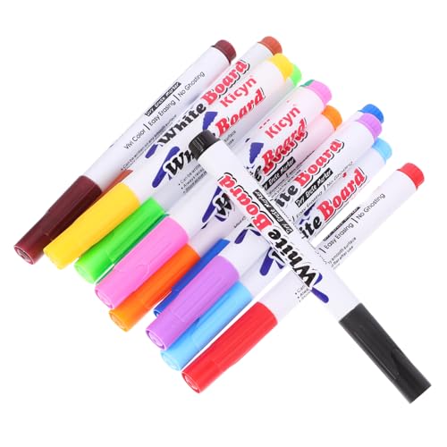 HOMSFOU 12Stücke Wassermalstifte Löschbare Whiteboard Marker für Große Kapazität Schwimmend für Glatte Oberflächen Schreibwerkzeug für Kreative von HOMSFOU