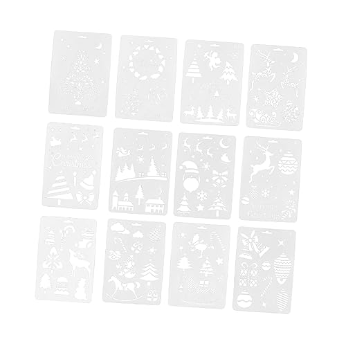 HOMSFOU 12Stücke Weihnachtsmalerei Schablonen Wiederverwendbare Vorlagen Für Weihnachtsdekoration Malschablonen Für DIY Projekte HOMSFOU 12Stücke Weihnachtsmalerei Schablonen Wiederverwendbare Vorlagen Für Weihnachtsdekoration Malschablonen Für DIY Projekte von HOMSFOU