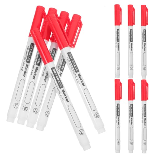 HOMSFOU 12Stücke Whiteboard Marker mit Feiner Spitze Trockene Löschmarker für Schule Büro und Zuhause für Glatte Oberflächen und Kreatives Schreiben Spitze von HOMSFOU