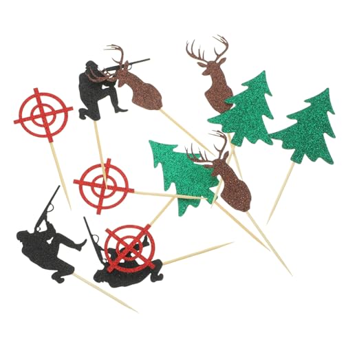 HOMSFOU 12st Jäger-weihnachtsbaum-geweih- -geburtstags-party-kuchen-dekorations-einsatz-karte -cupcake-topper Geburtstagskuchen-picks Cupcake-dekor Einstellen Pappbecher Papier HOMSFOU 12st Jäger-weihnachtsbaum-geweih- -geburtstags-party-kuchen-dekorations-einsatz-karte -cupcake-topper Geburtstagskuchen-picks Cupcake-dekor Einstellen Pappbecher Papier von HOMSFOU