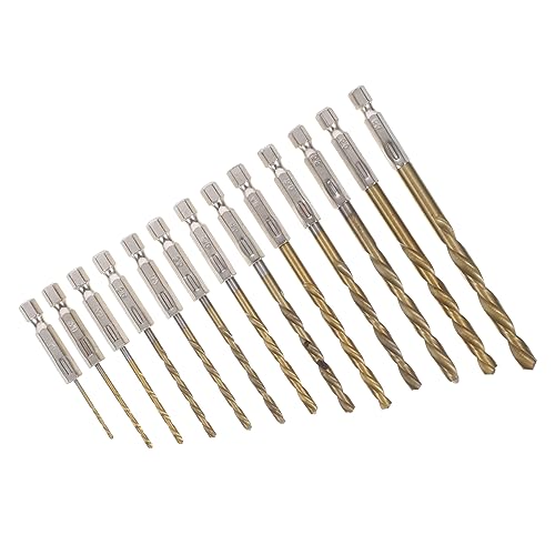 HOMSFOU 13 Stück Teiliges Twist Bohrer Hochgeschwindigkeitsstahl für Metall mit Verschleißfesten Beschichtungen für Hohe Härte und Zuverlässigkeit Diy und Bauprojekte HOMSFOU 13 Stück Teiliges Twist Bohrer Hochgeschwindigkeitsstahl für Metall mit Verschleißfesten Beschichtungen für Hohe Härte und Zuverlässigkeit Diy und Bauprojekte von HOMSFOU