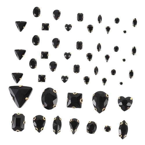 HOMSFOU 130 Stück Glasklauenbohrer Strasssteine nähen große Strasssteine Strasshandwerk Strassdekorationen bastelset dekorativer Strass Strasssteine selber machen Black HOMSFOU 130 Stück Glasklauenbohrer Strasssteine nähen große Strasssteine Strasshandwerk Strassdekorationen bastelset dekorativer Strass Strasssteine selber machen Black von HOMSFOU
