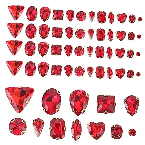 HOMSFOU 130 Stück Glasklauenbohrer annähen für Nägel Farbe bunt multi Strasssteine selber machen Kleidung Strass glitzernde kleine Strasssteine Glas Strass rot HOMSFOU 130 Stück Glasklauenbohrer annähen für Nägel Farbe bunt multi Strasssteine selber machen Kleidung Strass glitzernde kleine Strasssteine Glas Strass rot von HOMSFOU