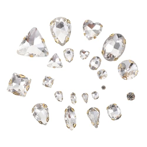 HOMSFOU 130 Stück Kleidung DIY Strasssteine groß Strasssteine nähen Strasssteine für Kleidung Nailart-Strasssteine Strasssteine aufnähen Kleidung Strass Glas Weiß HOMSFOU 130 Stück Kleidung DIY Strasssteine groß Strasssteine nähen Strasssteine für Kleidung Nailart-Strasssteine Strasssteine aufnähen Kleidung Strass Glas Weiß von HOMSFOU