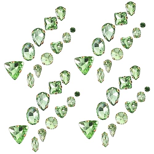 HOMSFOU 130 Stück Strasssteine aufnähen Farbe Edelsteine zum Basteln für Perlen Kleidung DIY Strasssteine strass selber machen Accessoires annähen Glas Green HOMSFOU 130 Stück Strasssteine aufnähen Farbe Edelsteine zum Basteln für Perlen Kleidung DIY Strasssteine strass selber machen Accessoires annähen Glas Green von HOMSFOU