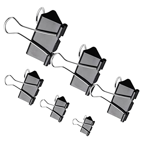 HOMSFOU 130Stücke Schwarze Büroklammern Binderclips Verschiedenen Für Büro Schule Und Zuhause Praktisch Und Wiederverwendbar HOMSFOU 130Stücke Schwarze Büroklammern Binderclips Verschiedenen Für Büro Schule Und Zuhause Praktisch Und Wiederverwendbar von HOMSFOU