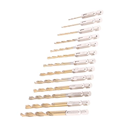 HOMSFOU 13Stücke Teiliges Titanbohrer Set mit Titannitridbeschichtung für Sechskantschaft für Schnurlosen Schraubendreher Vielseitig Einsetzbar HOMSFOU 13Stücke Teiliges Titanbohrer Set mit Titannitridbeschichtung für Sechskantschaft für Schnurlosen Schraubendreher Vielseitig Einsetzbar von HOMSFOU