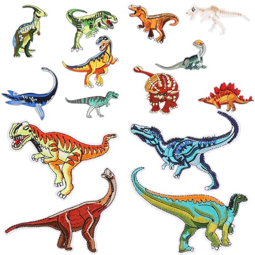 HOMSFOU 14 Stück Teiliges Set Dinosaurier Aufnäher Bügelpatches für Kleidung Taschen und Rucksäcke für Diy Projekte und Reparaturen Vielseitige Dekorationselemente HOMSFOU 14 Stück Teiliges Set Dinosaurier Aufnäher Bügelpatches für Kleidung Taschen und Rucksäcke für Diy Projekte und Reparaturen Vielseitige Dekorationselemente von HOMSFOU