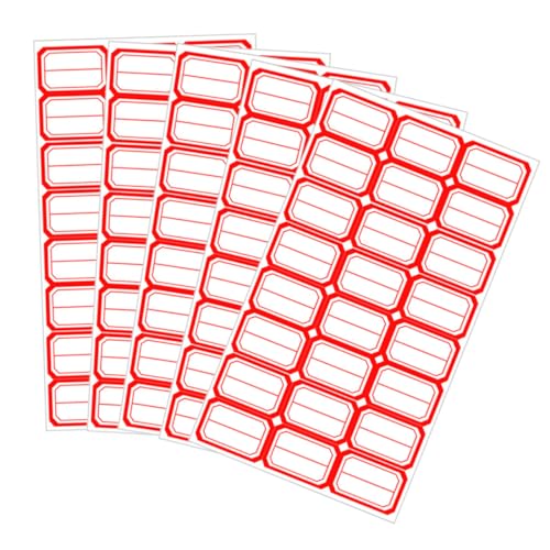 HOMSFOU 140 Blatt Tragbare Multifunktions Klebeetiketten Selbstklebende Preisetiketten Wasserfest Handgeschriebene Etiketten für Büro und Zuhause von HOMSFOU