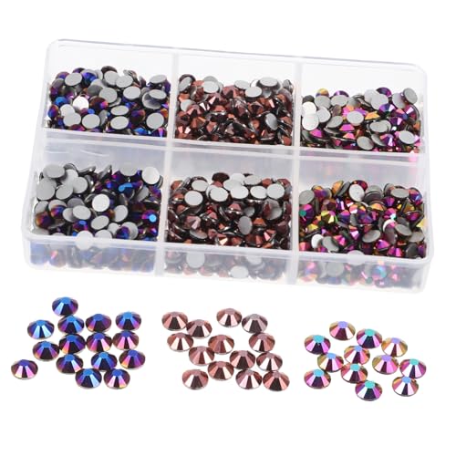 HOMSFOU 1440 Stück Hotfix Strasssteine für DIY Bastelarbeiten Glitzernde Rhinestones für Kleidung Schuhe Handtaschen und Mehr Dekorationen von HOMSFOU
