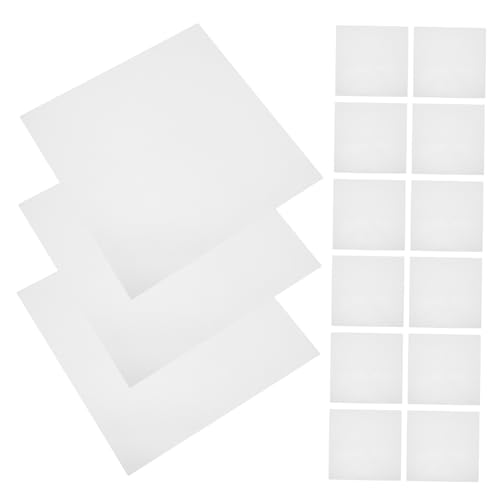 HOMSFOU 15 Blatt Leere Schablonenschnitte Schneidemaschine Matte Schablonenmuster Leeres Schablonenpapier Leere Schablonenfolie Werkzeuge Zur Schablonenherstellung Das Haustier Weiß von HOMSFOU