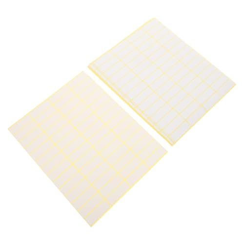 HOMSFOU 15 Blatt Preisetiketten Aufkleber Weiße Selbstklebende Label Sticker zum Beschriften mit Stift Abziehbar Vielseitig für Büro Lager Haushalt und Kleine Unternehmen von HOMSFOU