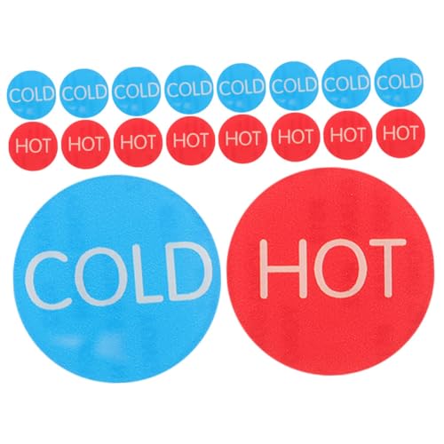 HOMSFOU 15 Paare Hot Cold Wasserhahn Aufkleber Faderesistent Wasser Temperatur Markierung Etiketten Für Hotel Badezimmer Küche Waschbecken HOMSFOU 15 Paare Hot Cold Wasserhahn Aufkleber Faderesistent Wasser Temperatur Markierung Etiketten Für Hotel Badezimmer Küche Waschbecken von HOMSFOU