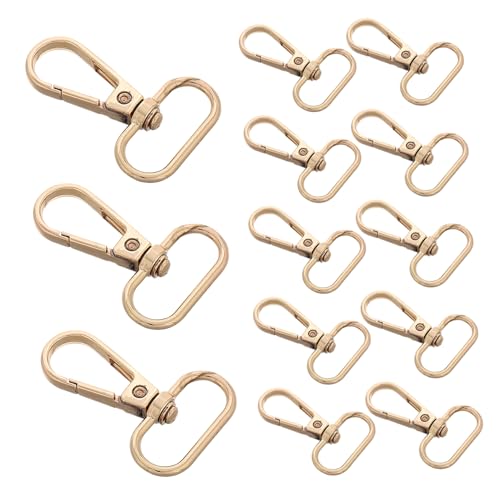 HOMSFOU 15 Stück Schnalle schwer auslösen Geldbeutel Schließe Haken handtasche Lanyard-Strigger-Schnappclip Drehverschluss Drehverschlüsse Kragenclip Zinklegierung Golden HOMSFOU 15 Stück Schnalle schwer auslösen Geldbeutel Schließe Haken handtasche Lanyard-Strigger-Schnappclip Drehverschluss Drehverschlüsse Kragenclip Zinklegierung Golden von HOMSFOU
