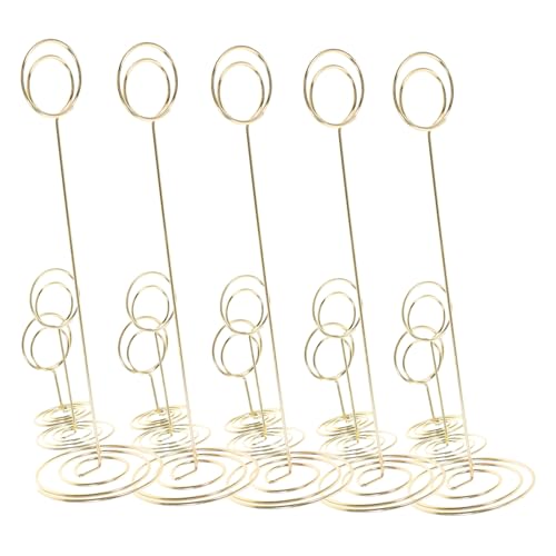 HOMSFOU 15 Stück Tabellenname -Kartenhalter Rezeption Schild Inhaber Anzeige hängend Mini Tischnummernhalter für die Hochzeit Halter für Fotoclips Nennen Sie Kartenhalter Stahldraht Golden HOMSFOU 15 Stück Tabellenname -Kartenhalter Rezeption Schild Inhaber Anzeige hängend Mini Tischnummernhalter für die Hochzeit Halter für Fotoclips Nennen Sie Kartenhalter Stahldraht Golden von HOMSFOU