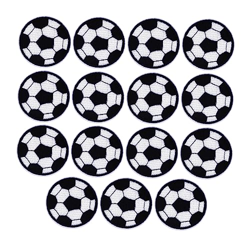 HOMSFOU 15 Stück Teiliges Fußball Stickerei Patch Cartoon Stoffaufnäher für Kleidung Waschbar und Wiederverwendbar zur Dekoration und Reparatur von Textilien HOMSFOU 15 Stück Teiliges Fußball Stickerei Patch Cartoon Stoffaufnäher für Kleidung Waschbar und Wiederverwendbar zur Dekoration und Reparatur von Textilien von HOMSFOU