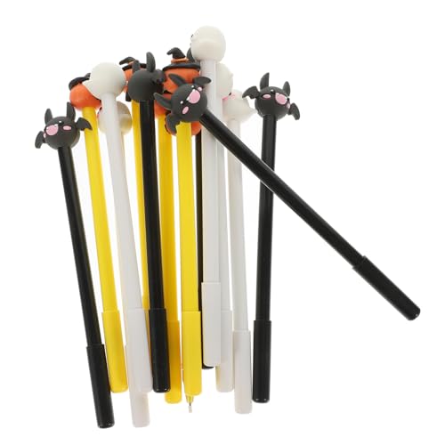 HOMSFOU 15 Stück Teiliges Halloween Gelstifte mit Cartoon Kürbis Fledermaus Geist Motiven Ergonomische Kunststoff Kugelschreiber Glattes Schreiben für Schule Büro Party HOMSFOU 15 Stück Teiliges Halloween Gelstifte mit Cartoon Kürbis Fledermaus Geist Motiven Ergonomische Kunststoff Kugelschreiber Glattes Schreiben für Schule Büro Party von HOMSFOU