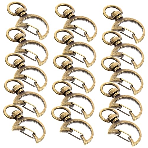 HOMSFOU 15 Stück Teiliges Schlüsselanhänger Diy Zubehör mit Karabiner Clips für Handwerksprojekte und Dekorationen Vintage Farben Langlebig und Rostfrei HOMSFOU 15 Stück Teiliges Schlüsselanhänger Diy Zubehör mit Karabiner Clips für Handwerksprojekte und Dekorationen Vintage Farben Langlebig und Rostfrei von HOMSFOU