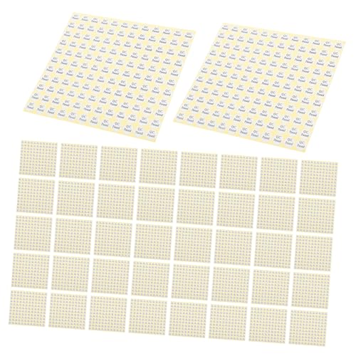 HOMSFOU 150 Blatt Pass Das Inspektionsetikett Etiketten Qc-pass-aufkleber Aufkleber Für Die Verpackung Für Qc Prüfplakette Aus Beschichtetem Papier Weiß HOMSFOU 150 Blatt Pass Das Inspektionsetikett Etiketten Qc-pass-aufkleber Aufkleber Für Die Verpackung Für Qc Prüfplakette Aus Beschichtetem Papier Weiß von HOMSFOU