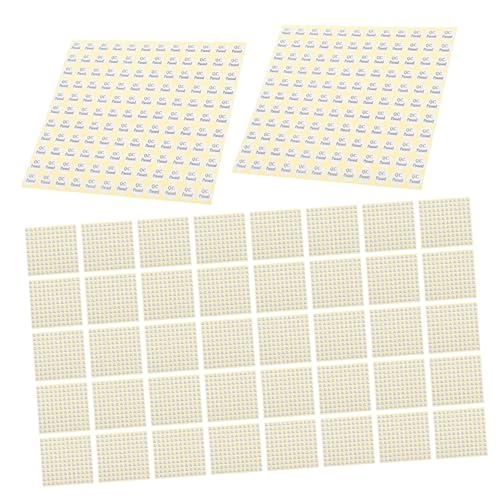 HOMSFOU 150 Blatt Pass das Inspektionsetikett runde Aufkleber qc hat Labels übergeben kleine Aufkleberetiketten QC-Etiketten Aufkleber für qc Aufkleber aus beschichtetem Papier Weiß HOMSFOU 150 Blatt Pass das Inspektionsetikett runde Aufkleber qc hat Labels übergeben kleine Aufkleberetiketten QC-Etiketten Aufkleber für qc Aufkleber aus beschichtetem Papier Weiß von HOMSFOU