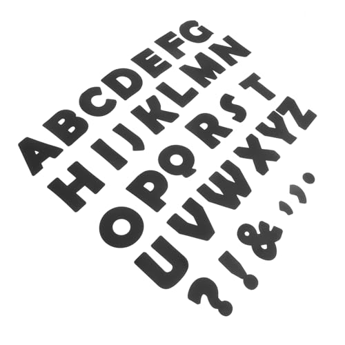 HOMSFOU 150 Stück Briefe aus Papier Vorgeschnittene Buchstaben für die Pinnwand Bulletin-Board-Buchstaben plakattafel buchstaben Buchstabenausschnitte Buchstaben unterschreiben Schwarz von HOMSFOU