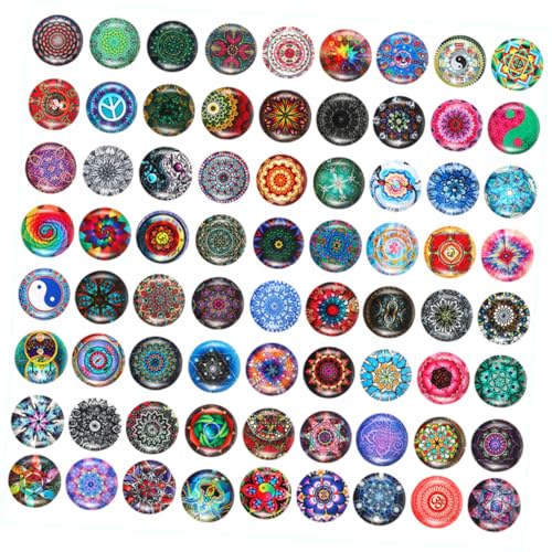 HOMSFOU 150 Stück Cabochons für Diy Schmuck Multifunktionale Patches Gemstone Schmuck Bastelbedarf Runde Kuppel Glassteine für Kreative Projekte von HOMSFOU
