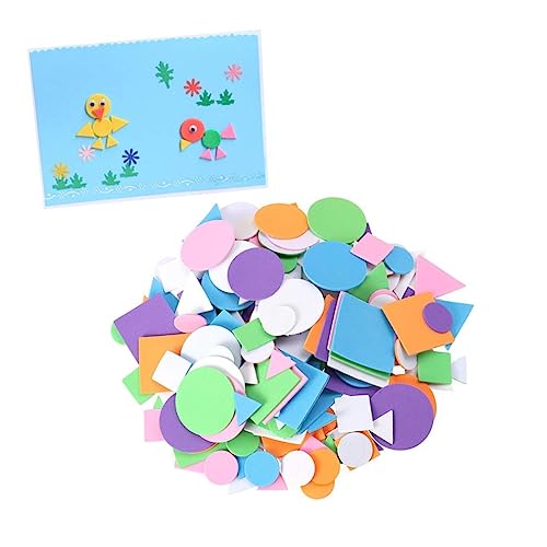 HOMSFOU 150 Stück Diy Eva Schwamm Aufkleber Kinderfreundliche Geometrische Patch Mischfarben für Bastelprojekte und Schulprojekte HOMSFOU 150 Stück Diy Eva Schwamm Aufkleber Kinderfreundliche Geometrische Patch Mischfarben für Bastelprojekte und Schulprojekte von HOMSFOU