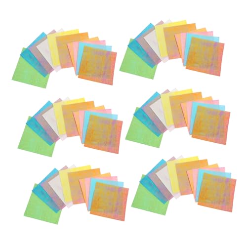 HOMSFOU 150 Stück Glitzer Faltpapier Bunte Quadratische Origami Blätter für Diy Bastelarbeiten Farben Perfektes Bastelmaterial für Erwachsene für Kreative Projekte von HOMSFOU