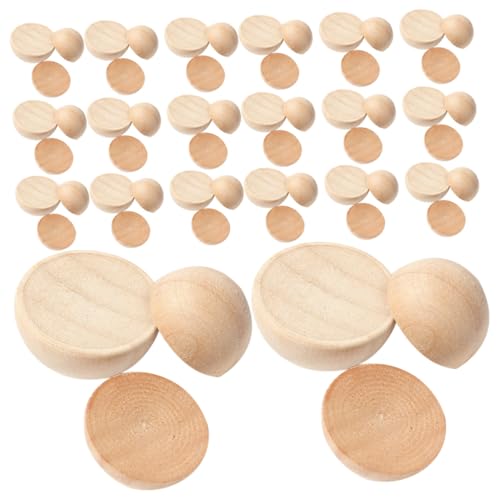 HOMSFOU 150 Stück Halbrunde Holzperlen Naturbelassen zum Bemalen DIY Bastelbedarf Schmuckanhänger Zubehör HOMSFOU 150 Stück Halbrunde Holzperlen Naturbelassen zum Bemalen DIY Bastelbedarf Schmuckanhänger Zubehör von HOMSFOU