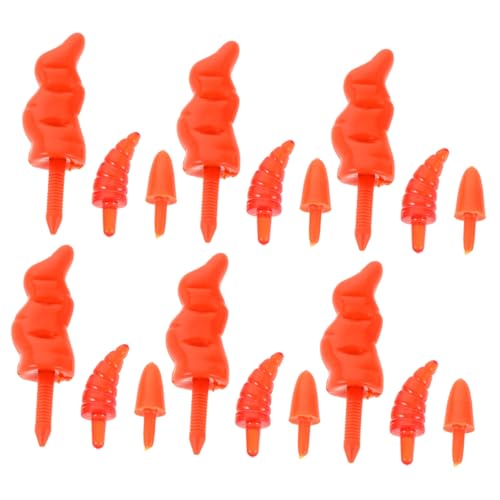 HOMSFOU 150 Stück Schneemann Nase Lebhaft Orange Kunststoff Karottenform Halbdurchsichtiges Material Vielseitig für DIY Weihnachtsdekorationen Langlebig und Geeignet für Bastelprojekte und HOMSFOU 150 Stück Schneemann Nase Lebhaft Orange Kunststoff Karottenform Halbdurchsichtiges Material Vielseitig für DIY Weihnachtsdekorationen Langlebig und Geeignet für Bastelprojekte und von HOMSFOU