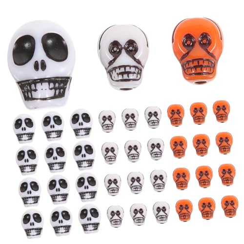 HOMSFOU 150 Stück Teiliges Diy Schädelperlen Polymer Clay Leichte Glatte Totenkopfperlen für Armbänder und Halsketten Langlebig Vielseitig Einsetzbar für Halloween Schmuckherstellung HOMSFOU 150 Stück Teiliges Diy Schädelperlen Polymer Clay Leichte Glatte Totenkopfperlen für Armbänder und Halsketten Langlebig Vielseitig Einsetzbar für Halloween Schmuckherstellung von HOMSFOU