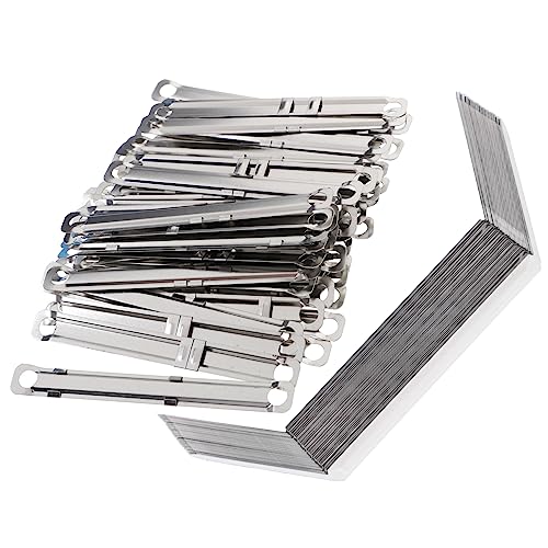 HOMSFOU 150 Stück Teiliges Metall Binder Clips Multifunktionale Kreative Binderinge Ergonomische Schnellhefter für Büro Schule und Heimgebrauch Silberfarbene Stabile Buchklemmen HOMSFOU 150 Stück Teiliges Metall Binder Clips Multifunktionale Kreative Binderinge Ergonomische Schnellhefter für Büro Schule und Heimgebrauch Silberfarbene Stabile Buchklemmen von HOMSFOU