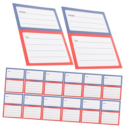 HOMSFOU 150 Stück Versandetikett Etiketten Brief Organisation Schmucklos Porto Selbst Aufkleber Für Versandtaschen Post- Adresse Mailer Groß Personifizieren Leer Papier von HOMSFOU