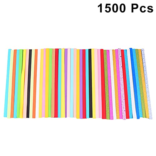 HOMSFOU 1500 Stück Origami Sternfaltpapier Diy Bastelset für Mädchen Fünfzackige Sterne Buntem Papier für Handwerksprojekte HOMSFOU 1500 Stück Origami Sternfaltpapier Diy Bastelset für Mädchen Fünfzackige Sterne Buntem Papier für Handwerksprojekte von HOMSFOU