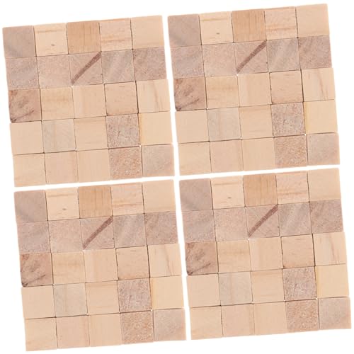 HOMSFOU 1500 Stück für die frühkindliche Bildung unfertige Holzwürfel Blockhandwerk mathematik, die verbindet Mini-Holzblöcke Werkzeuge für Kleinkinder hölzern Beige von HOMSFOU