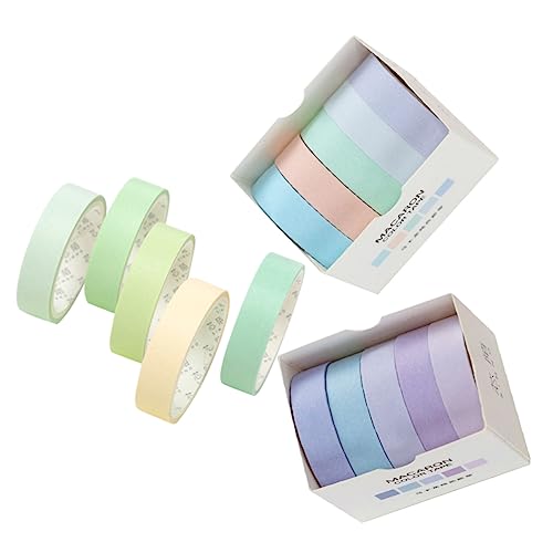 HOMSFOU 15Rollen Washi Tape Dekorative Klebebänder für DIY Scrapbook und Handbuchgestaltung Hochwertige Washi Macaron Farben Einfach zu Reißen und Rückstandsfrei von HOMSFOU